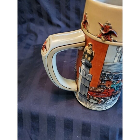 BUDWEISER NATIONAL HISTORICAL LANDMARK SERIES A BEER STEIN ST. LOUIS BREW HOUSE - Picture 8 of 12